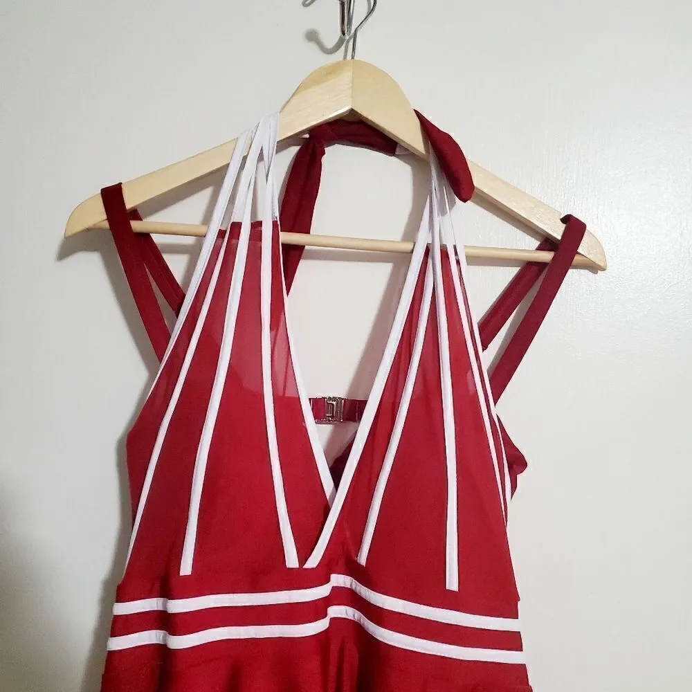 Rose gal Red Swimdress Size 22